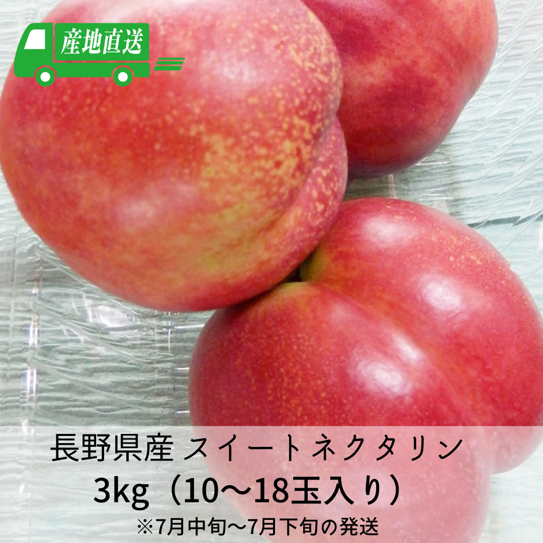 送料込【長野県産】スイートネクタリン 3kg（10～18玉入り）※2023年7月中旬～7月下旬の発送となります。の通販情報  ながの東急百貨店ネットショッピング