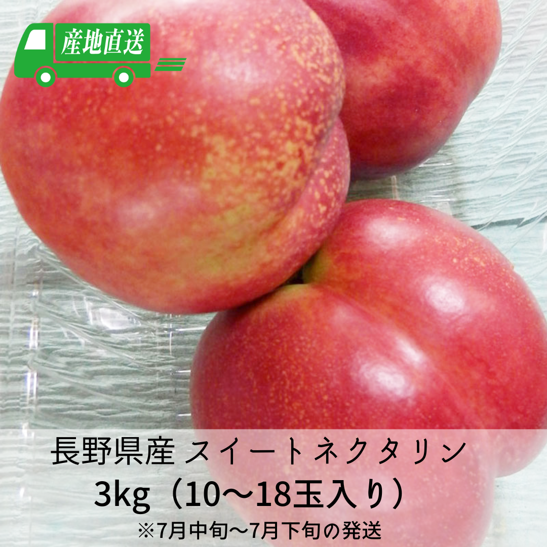 48.青森県産秀峰ネクタリン 中玉箱込み3kg前後